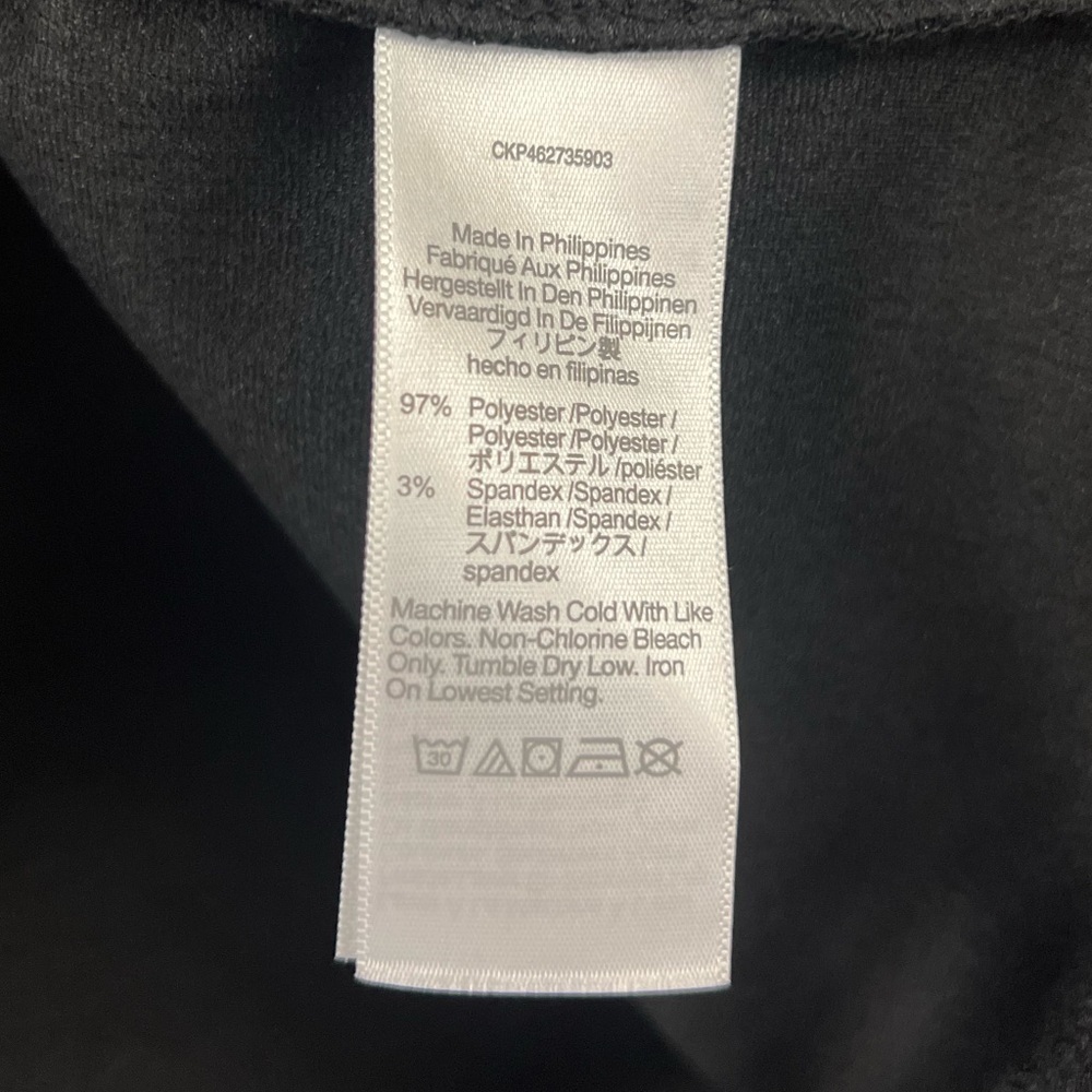 Madewell Crepe Square-Neck Puff-Sleeve Long Sleeve Top True Black Size Small - Picture 7 of 8